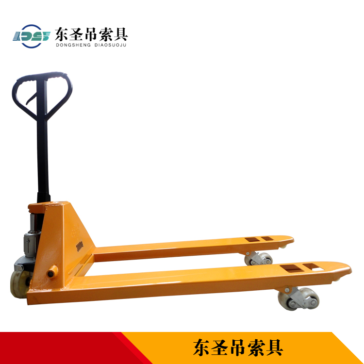 手動(dòng)液壓車整機(jī)側(cè)面--河北東圣吊索具制造有限公司